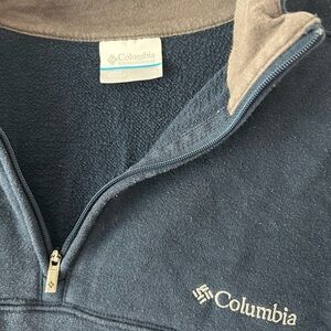 Columbia Blue and Brown Fleece Jacket